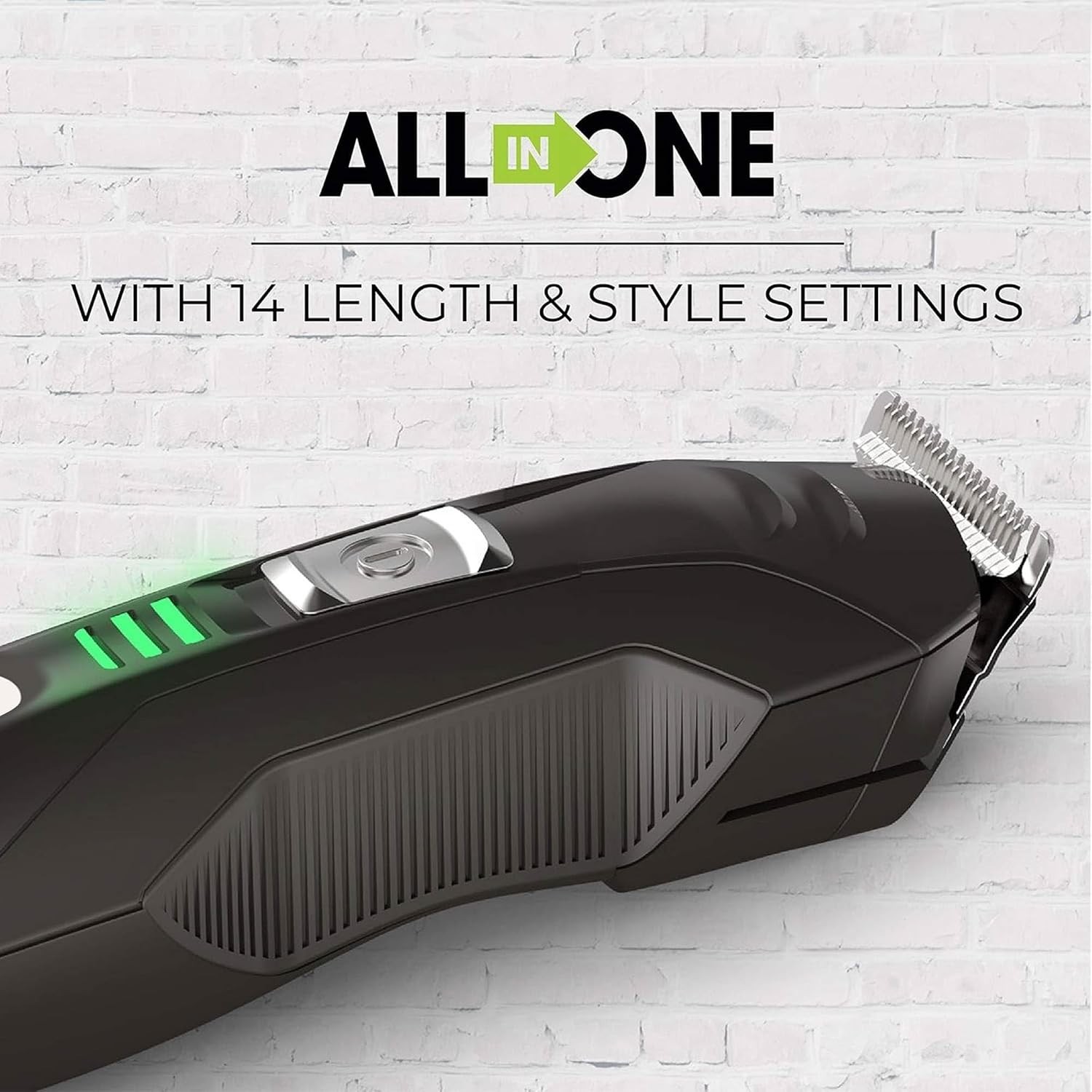 Remington All-in-One Grooming Kit, Lithium Powered, 8 Piece Set, Black