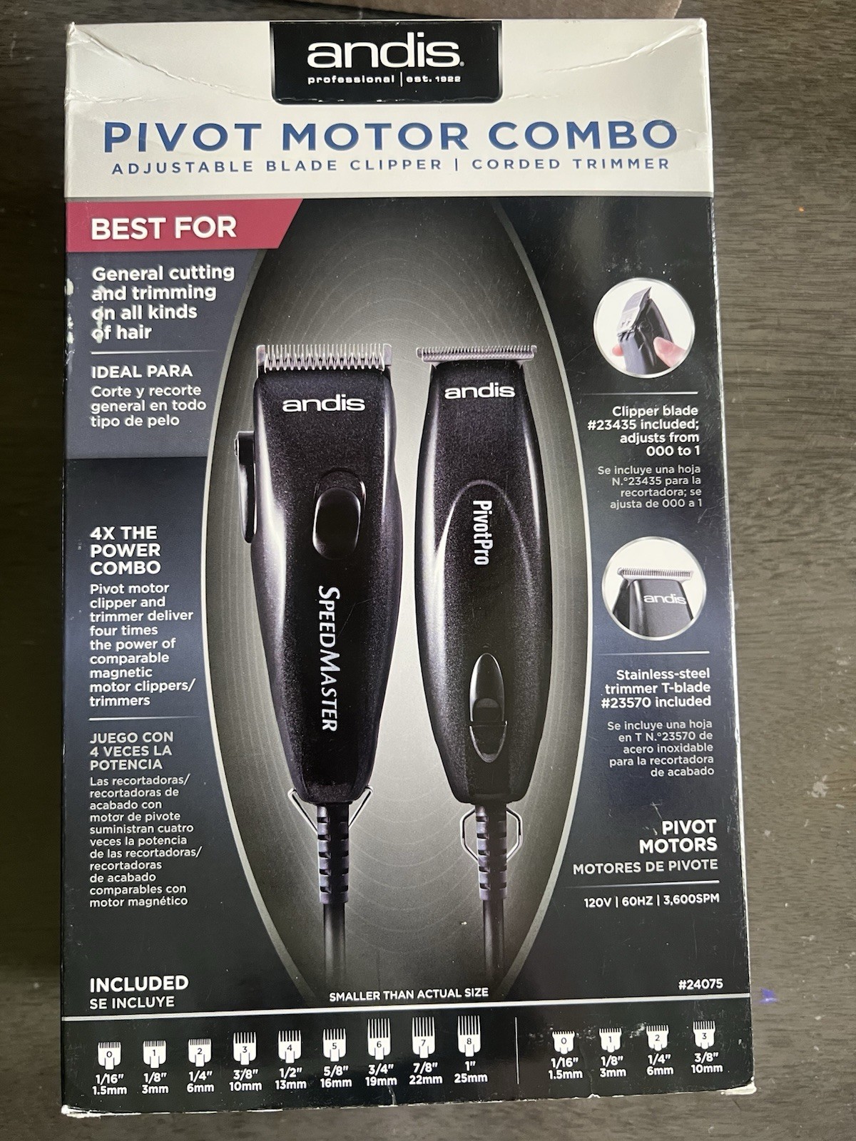Andis Motor Pivot Combo Black