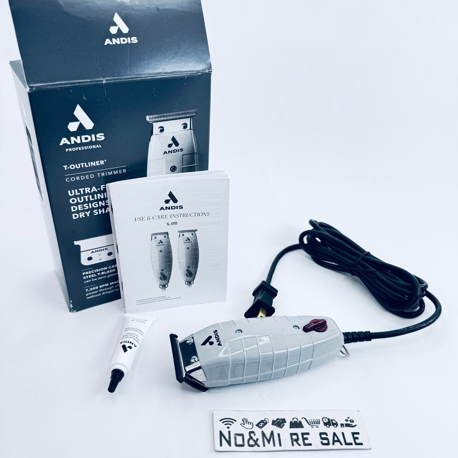 Andis 04780 Professional T-Outliner Beard & Hair Trimmer for Men / Carbon Steel