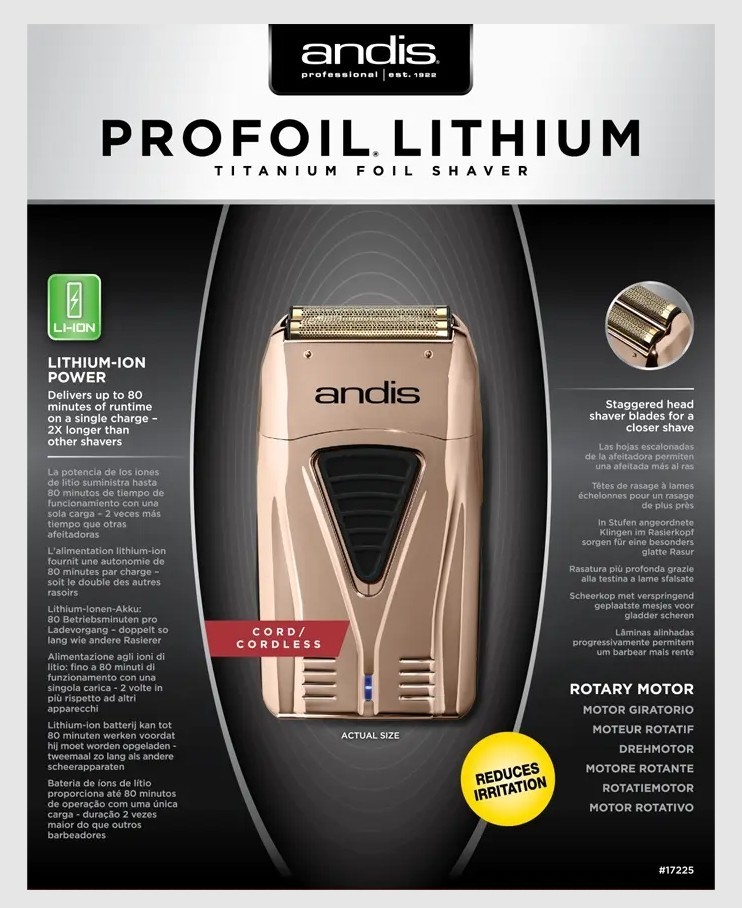 RARE Andis 17225 ProFoil Copper Shaver DISCONTINUED Collectors Barber Fade New