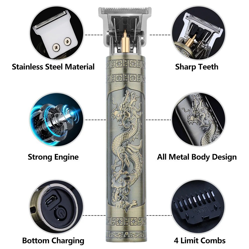 Pro T9 Hair Trimmer Men’s Electric Shaver Grooming Kit Barber Sensitive Area