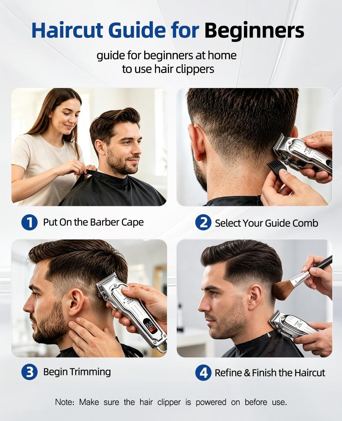 Barber Clippers for Face & Body Grooming