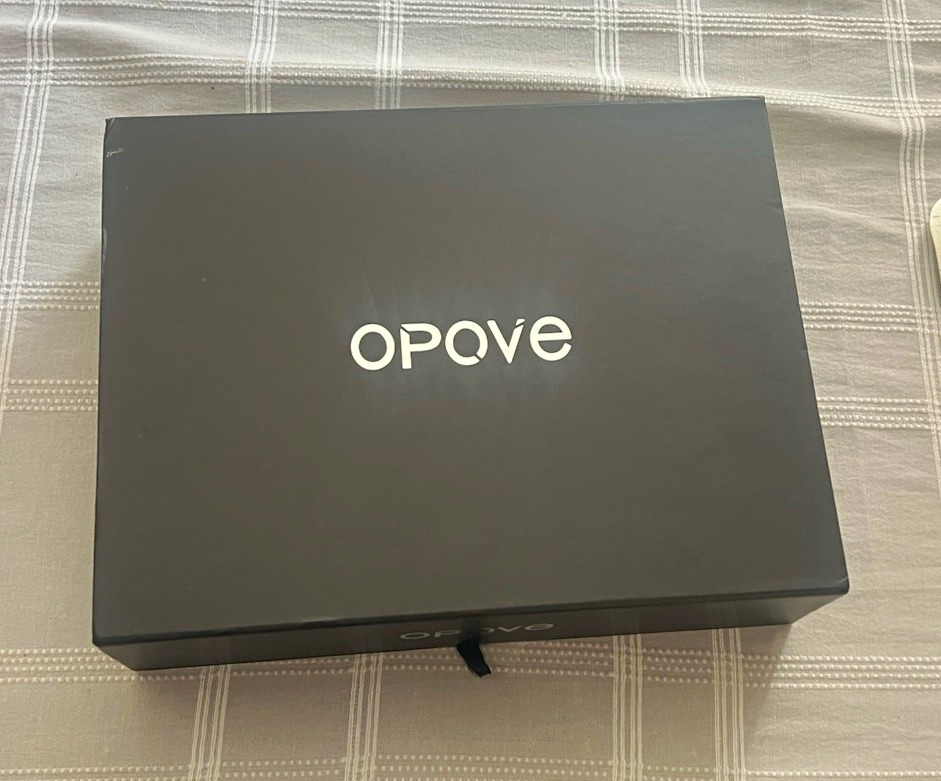 OPOVE Rechargeable Hair Clipper w/ Storage Case, Guards #1-5 Silver/Black