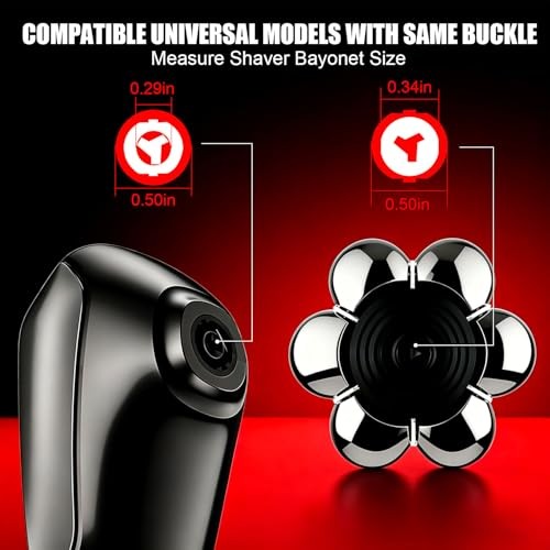 7D Magnetic Floating Head Shaver Replacement Heads 2-Pack