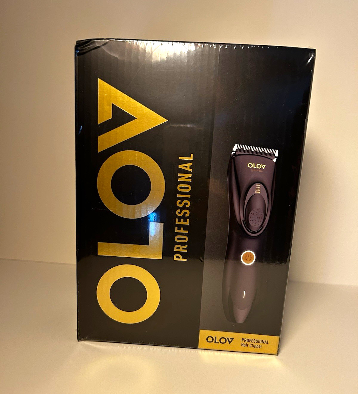 OLOV Professional Hair Clipper Cordless Rechargeable USB Black/Gold 1-3mm