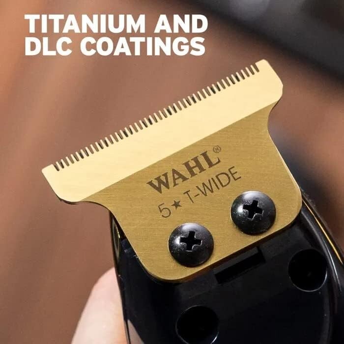Wahl Detailer Li Gold Replacement T-Wide Blade Titanium DLC #2215-700