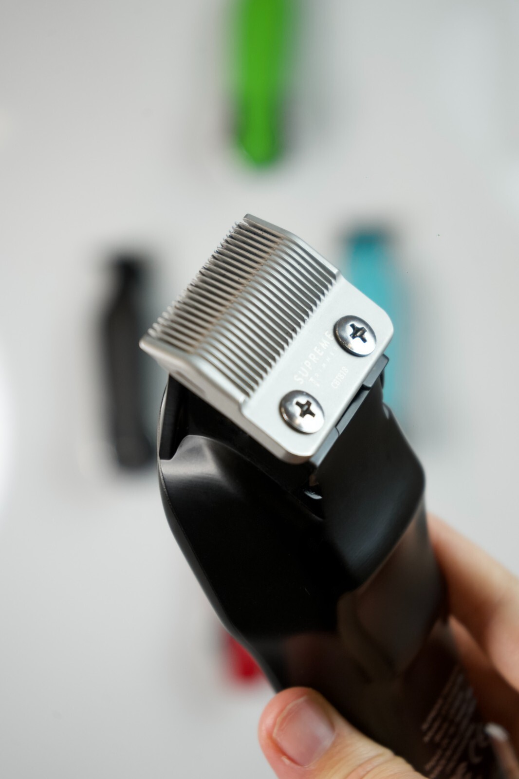 Supreme Trimmer Replacement Taper Blade CBT818 | for Clippers | Ceramic Silver