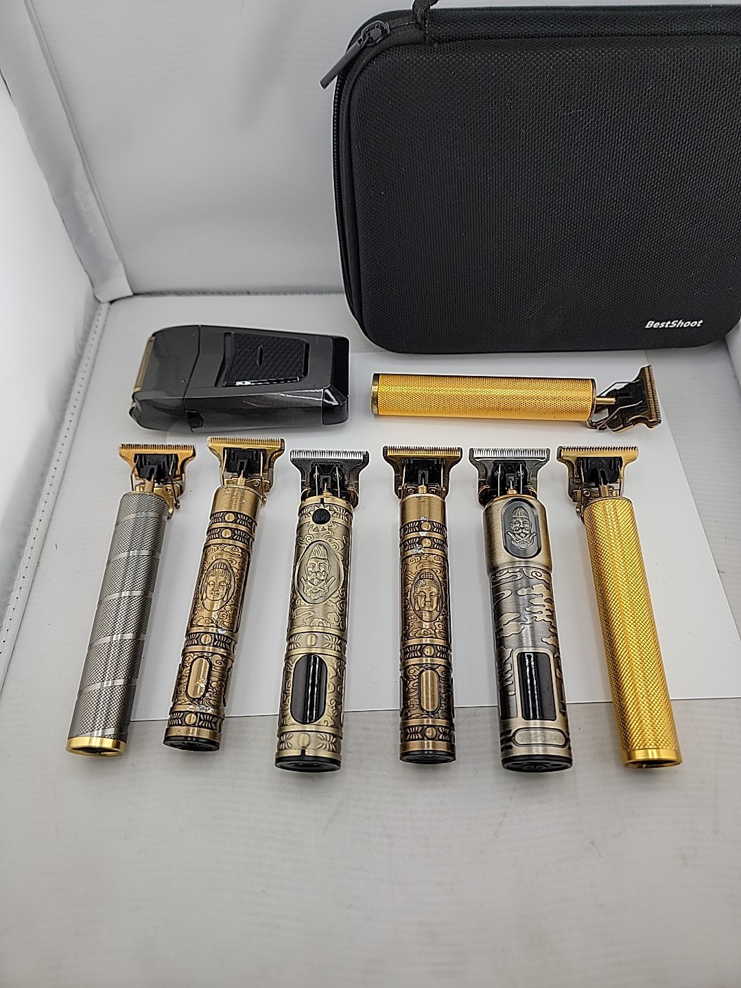 Cordless Fancy Cliuppers and Shaver, Gold Bronze Tattoo Style Clippers
