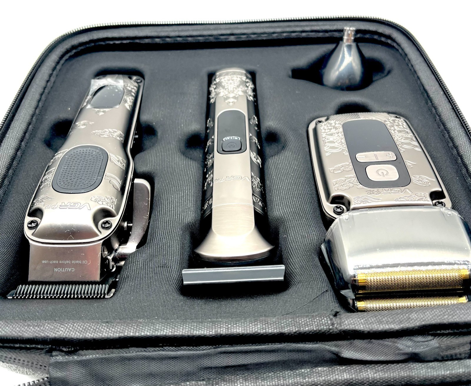 VGR Pro 3-in-1 Professional Hair Clipper Trimmer & Foil Shaver Grooming Kit