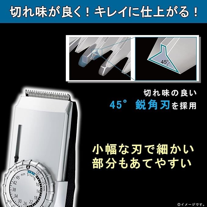 Panasonic ER-GC74-S Men’s gray silver hair cutter for short hair From Japan