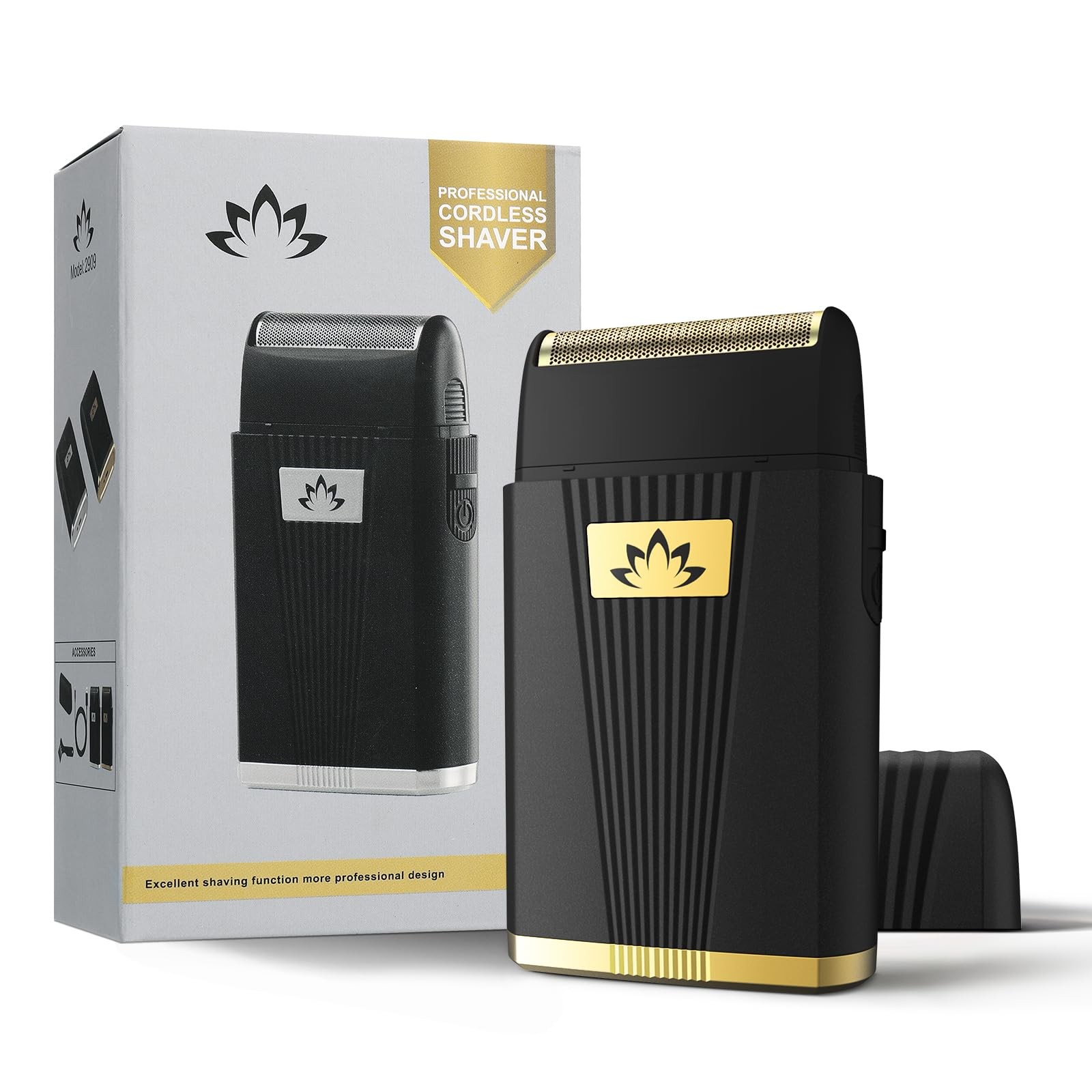 Dumite Foil Bald Shavers for Men, Powerful Motor Electric Razor, Head Gold-1