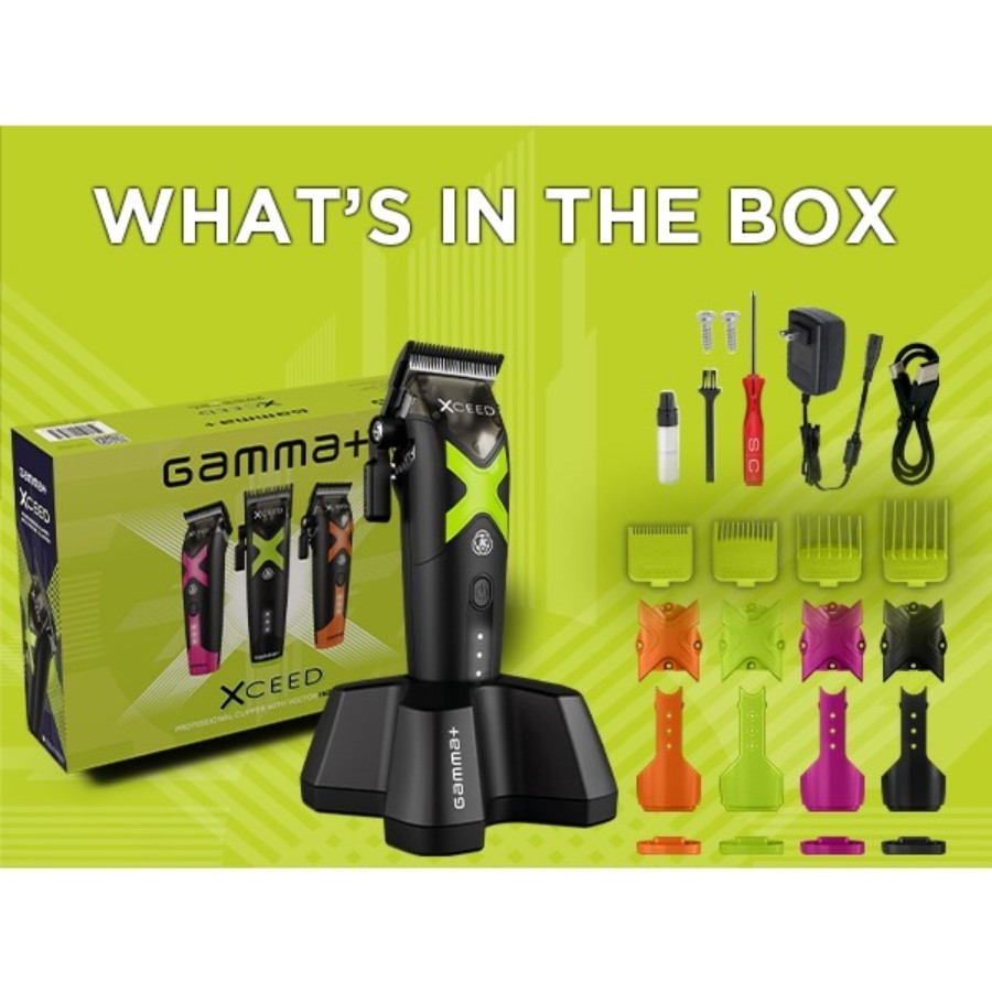 Gamma+ XCEED Professional IN2 Vector Motor Cordless Clipper NEW | GP609B