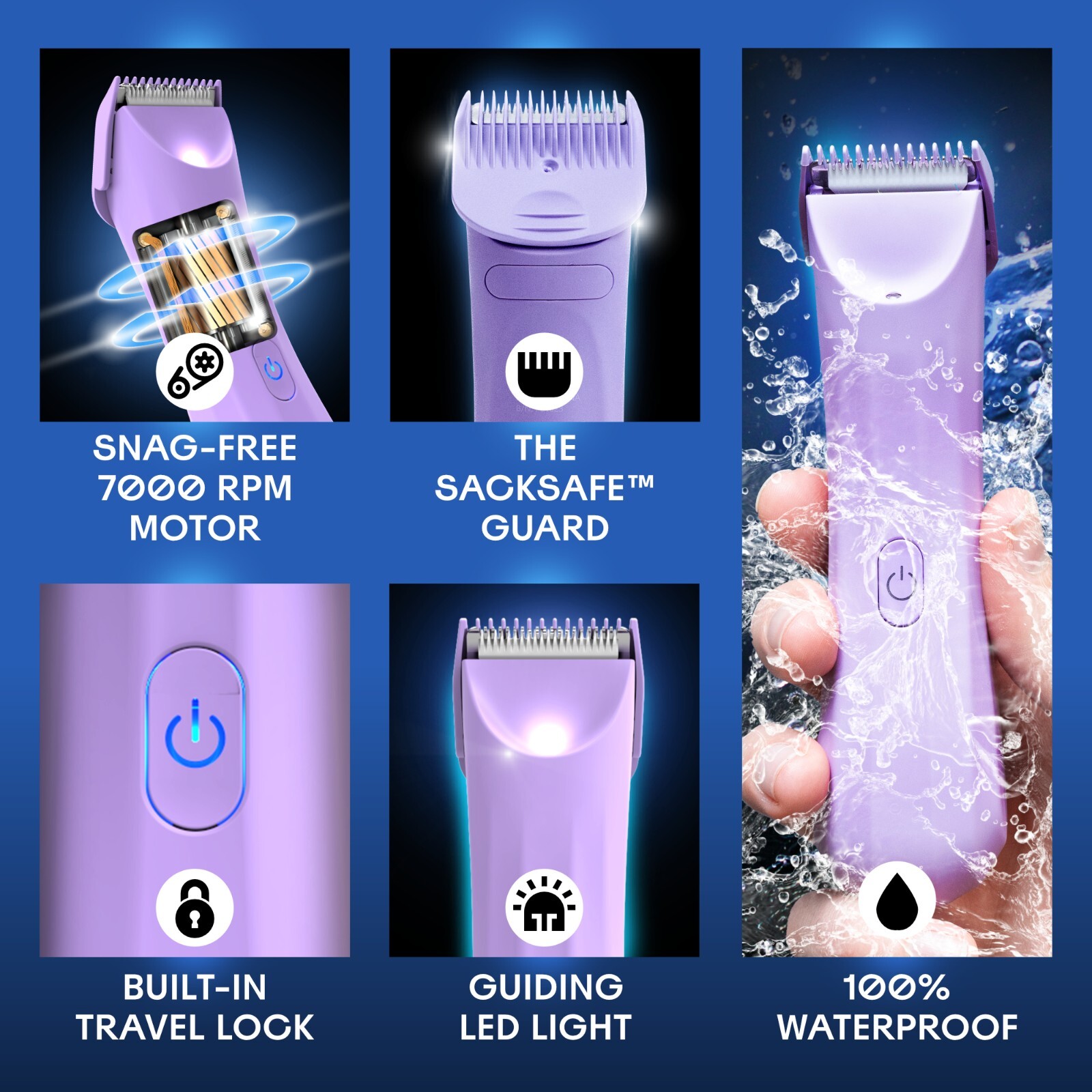 BALLS V3 – Body, Bikini Hair Trimmer for Women – Painless Cordless Shaver, Razor