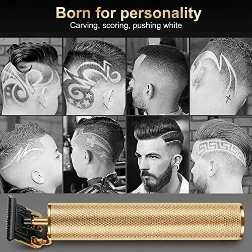 New Gold Professional Ornate Hair Clipper Portable Cordless Trimmer Edge