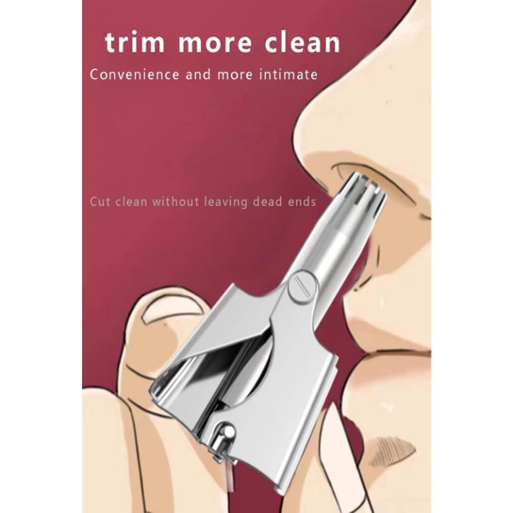 Men’s Nose Hair Trimmer, Stainless Steel Manual Ear, Nose Hair , Unisex, with…