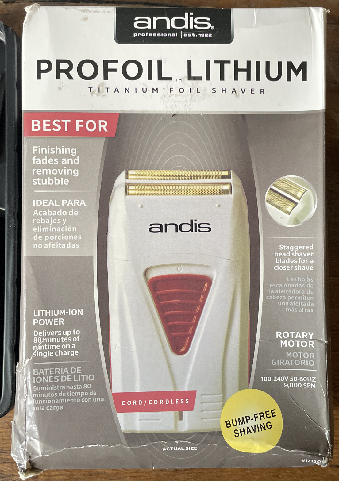 ANDIS 17220 Profoil Lithium Titanium Foil Shaver Cordless Copper-Rose Gold | NEW