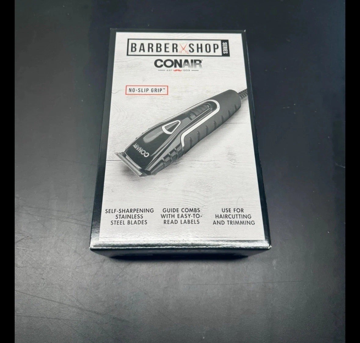 Conair Hair Clippers Barbershop Series No-Slip Grip Home Haircut Kit NEW Sealed