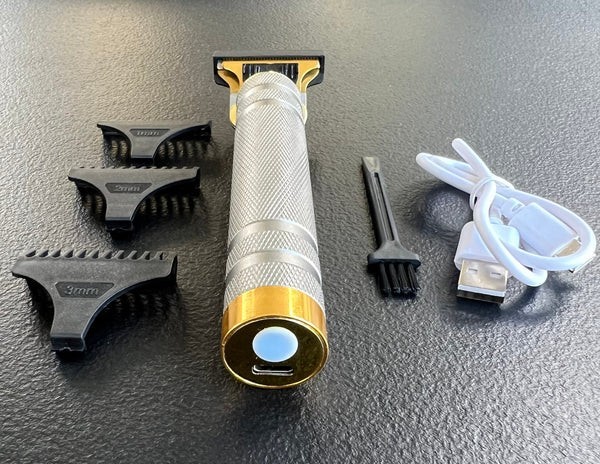 Vintage T9 Barbeador Gold Silver Beard Hair Trimmer Cutter Machine for Men