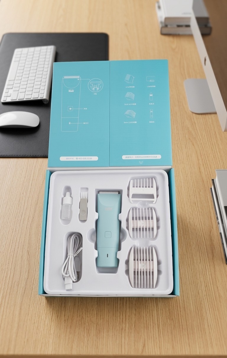 ​LUSN Baby Hair Clipper Waterproof Quiet Cordless Rechargeable Kids Trimmer NEW
