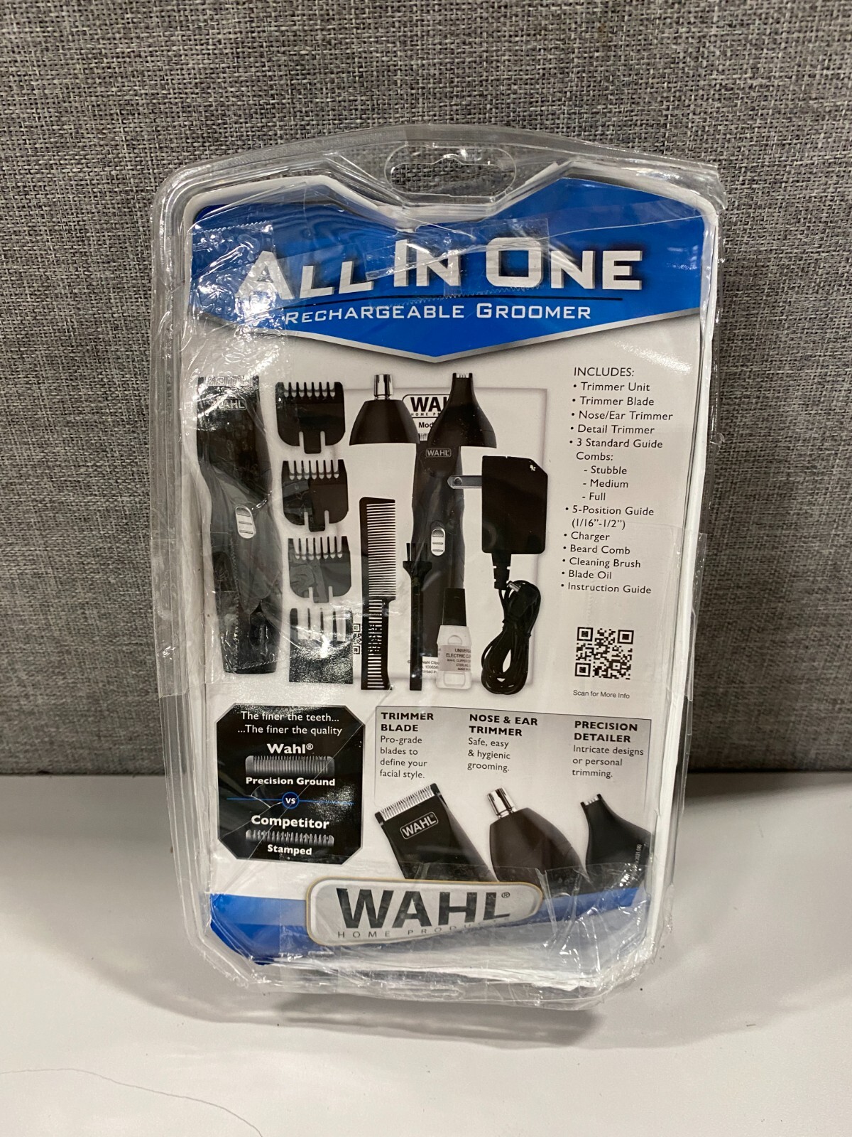 Wahl Lithium-Ion All-in-One Rechargeable Trimmer/Grooming Kit W/ 10 Guide Combs