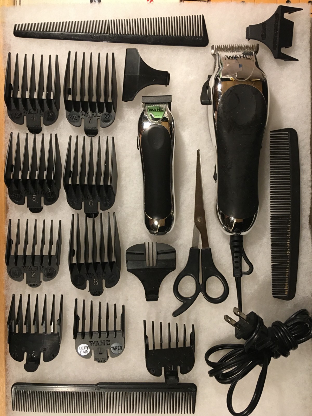 18pcs Wahl USA Elite Pro Corded Home Haircut Grooming Kit for Men