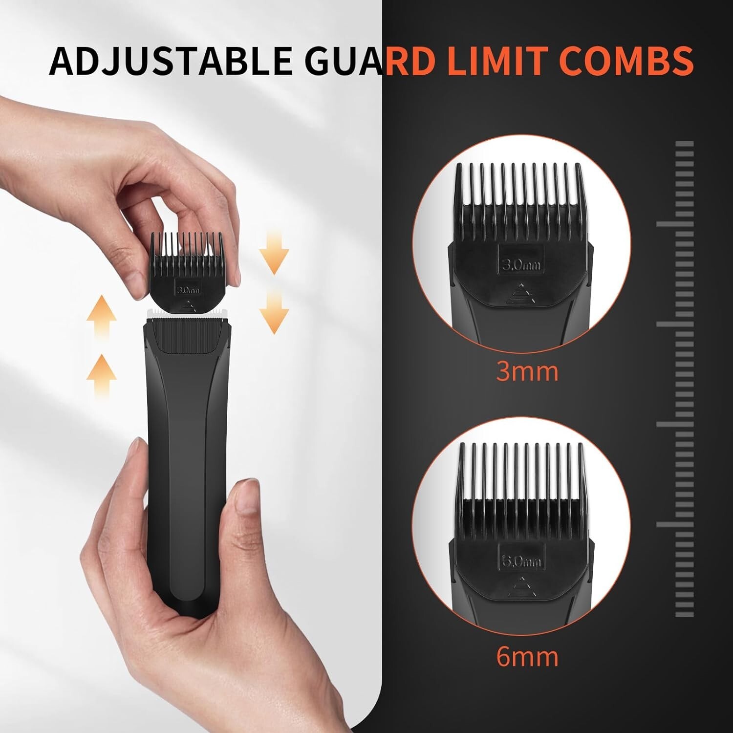 Body Hair Trimmer for Men,Waterproof Personal Groomer for Men(Black)