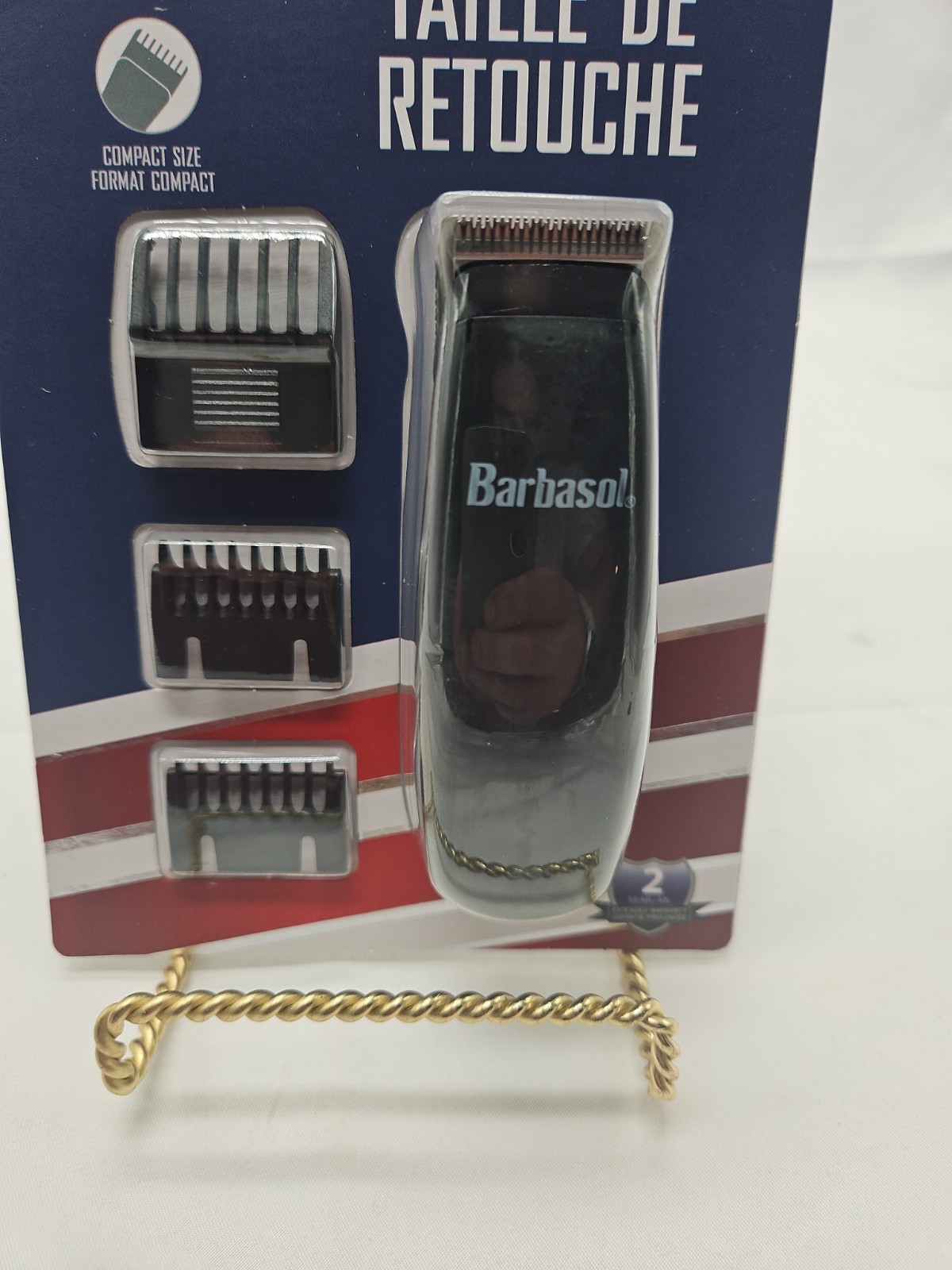 Barbasol Touch Up Trimmer 4-Piece Set Compact Battery Powered Grooming Kit