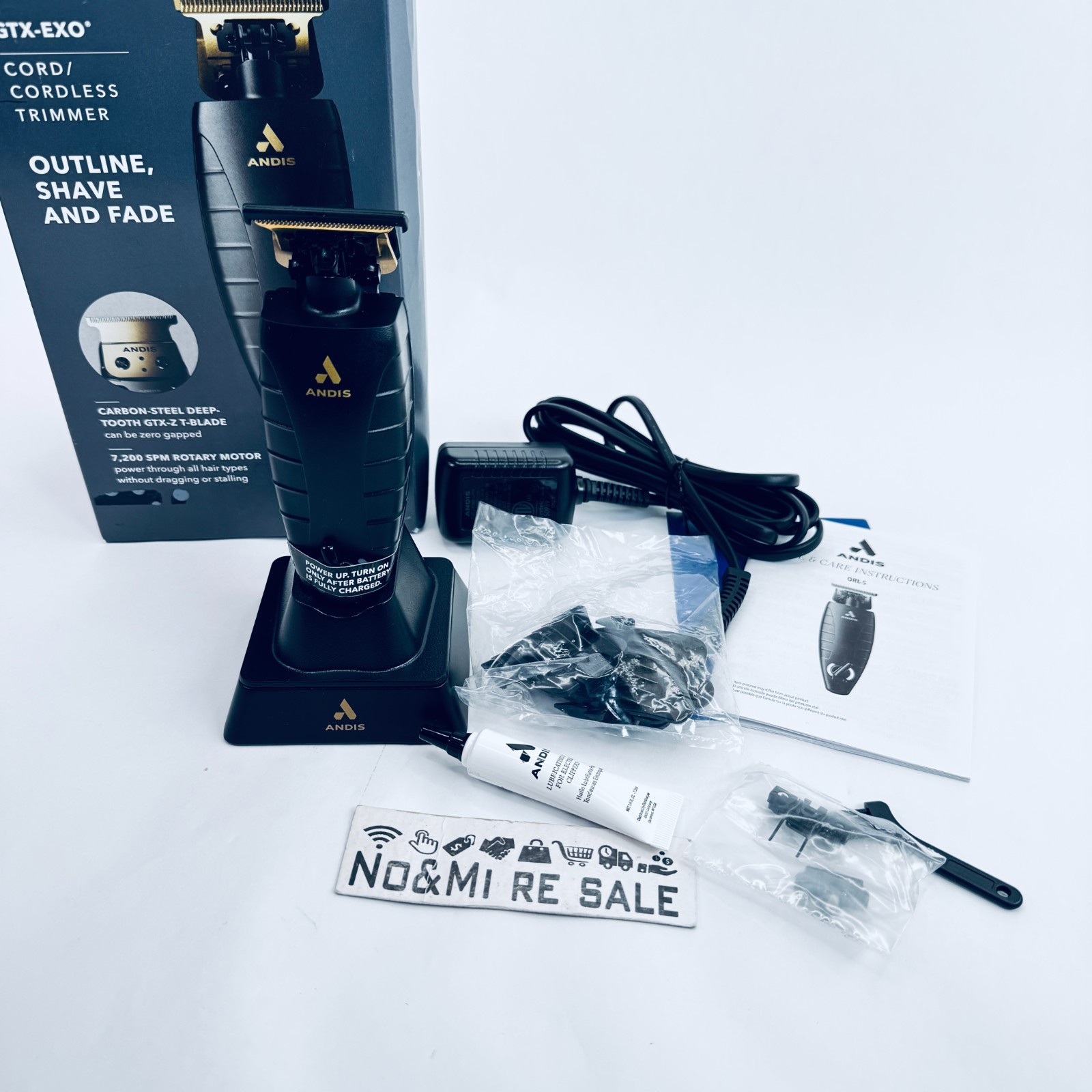 Andis 74150 GTX-EXO Professional Cord/Cordless Lithium-ion Electric Beard & Hair