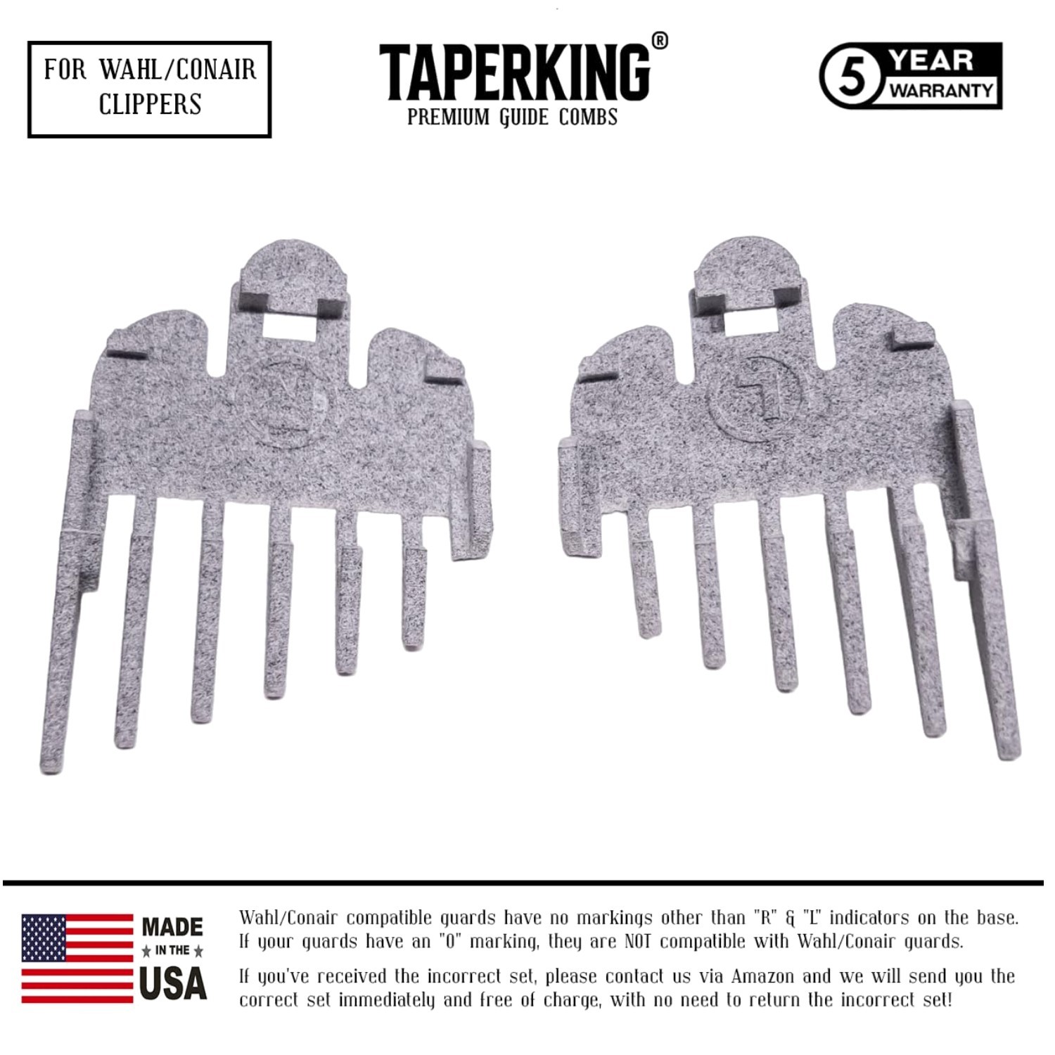Taper & Fade Clipper Combs – Wahl/Conair Compatible