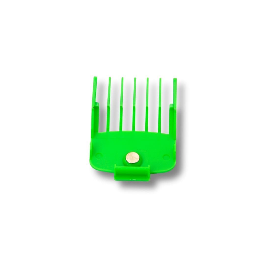 Professional Slime Green Magnetic Hair Combs – Precision Cutting Guides 1.5-19mm
