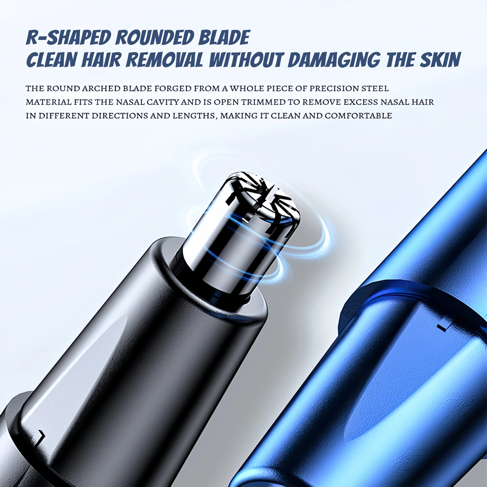 USB Rechargeable Nose & Ear Hair Trimmer-Precision Electric Hair Removal Clipper