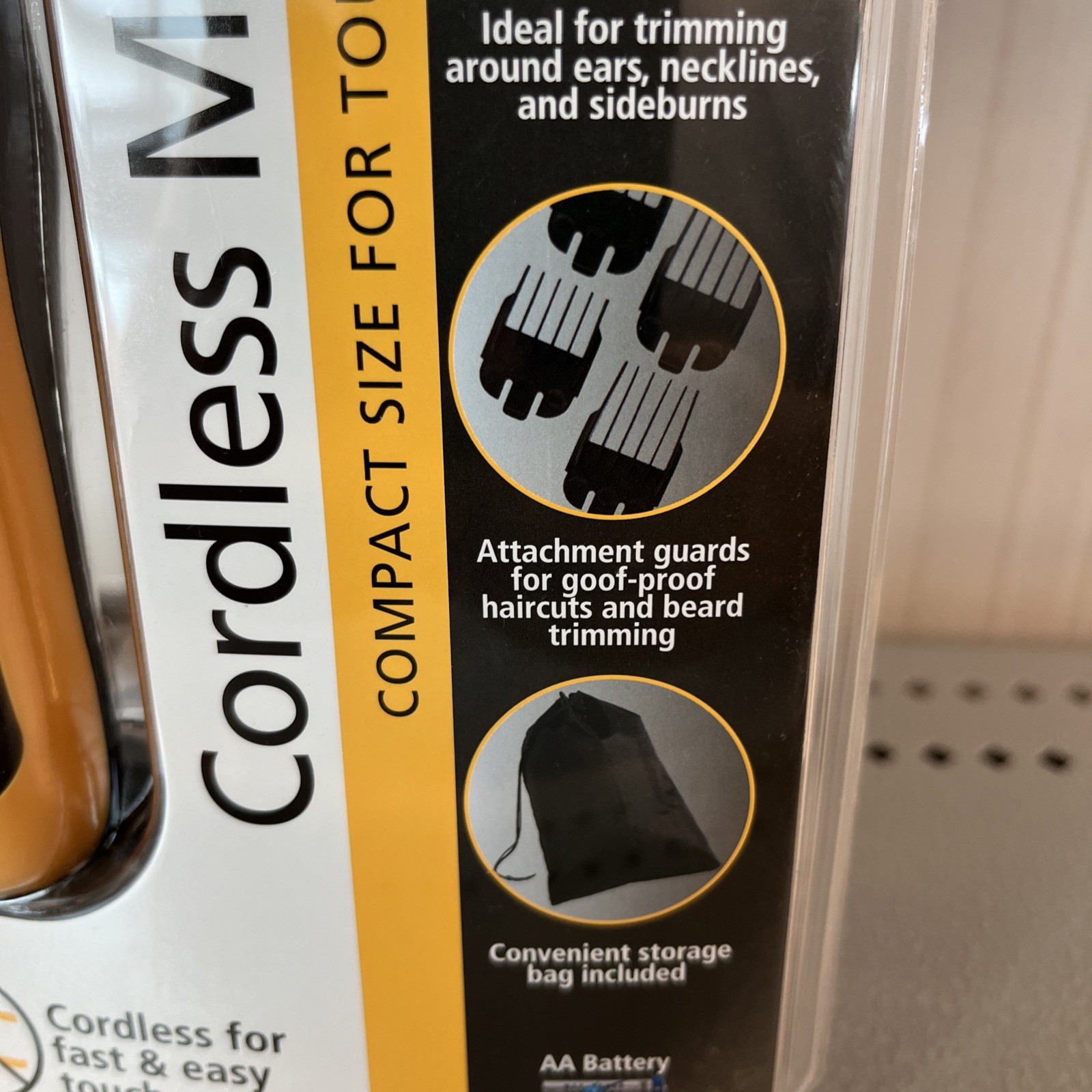 WAHL Mini Pro CORDLESS Compact TOUCH-UP Hair Beard BATTERY Precision Trimmer