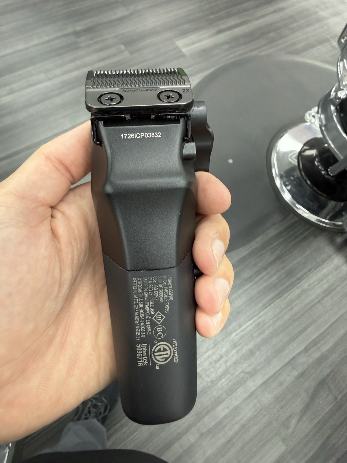 BaBylissPRO Dual Coil Cordless Hair Clipper, Linear Motor, Square Blade, Black