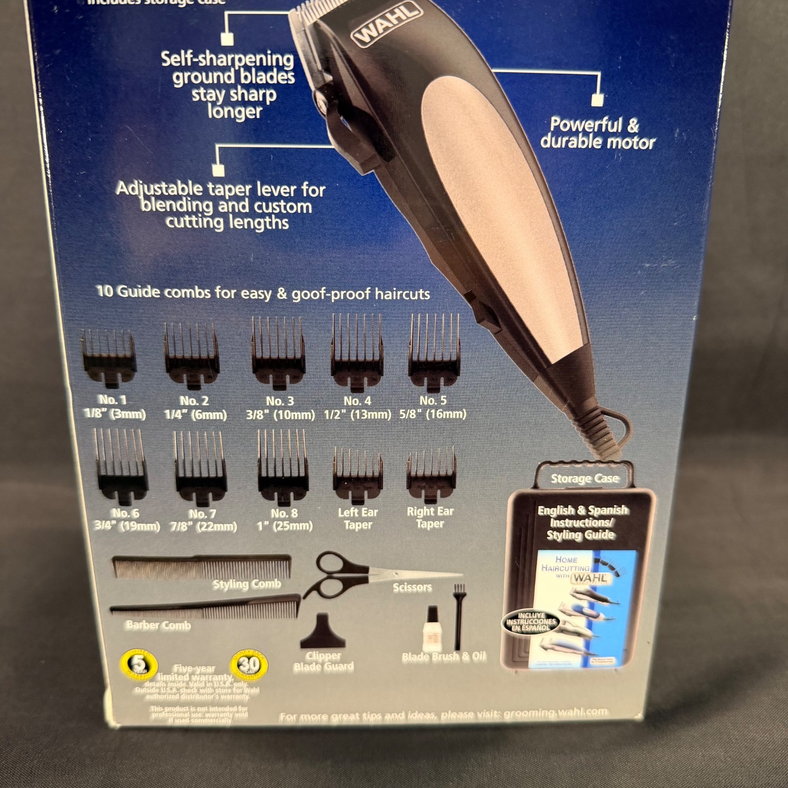 Wahl 18 PC Home Cut Men’s Hair Trimmer Kit Clippers Haircut Barber Set Trim NEW!