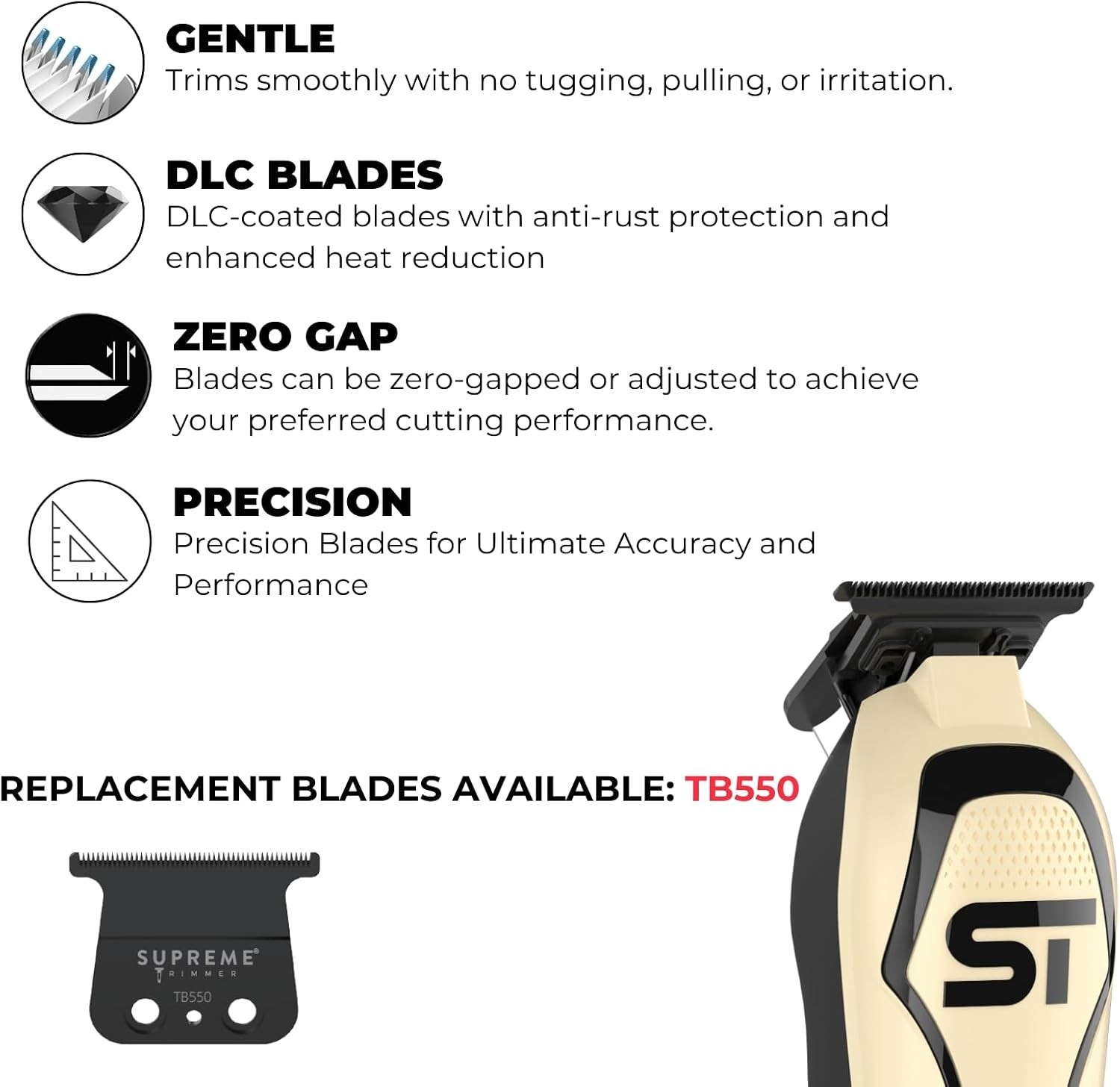 Supreme Trimmer Darkstar 72 Hair Trimmer with Magnetic Vector Motor | ST700
