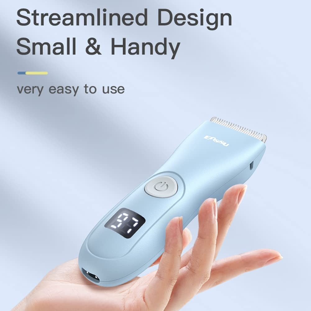 Quiet Baby Hair Clippers – Waterproof Rechargeable Cordless Trimmer for Kids, LC