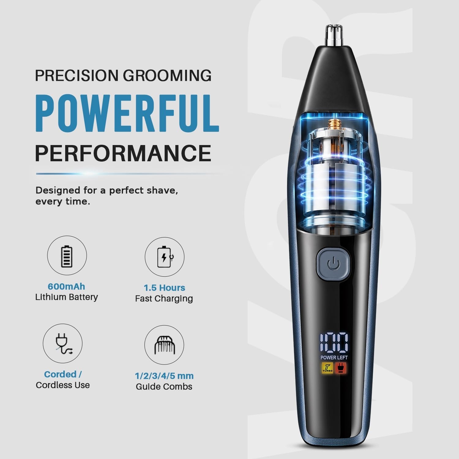 VGR VL-366 Limited Edition 3-in-1 Grooming Kit for Men,VL-366,Blue