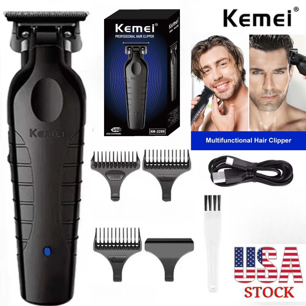 Kemei Professional Electric Cordless Hair Clipper & Beard Trimmer for Men Barber