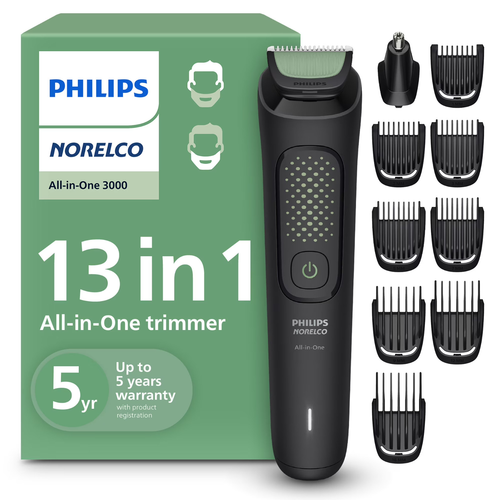 Philips Norelco All-in-One 3000 Series 13 in 1 Trimmer MG3919/50 FREE SHIPPING