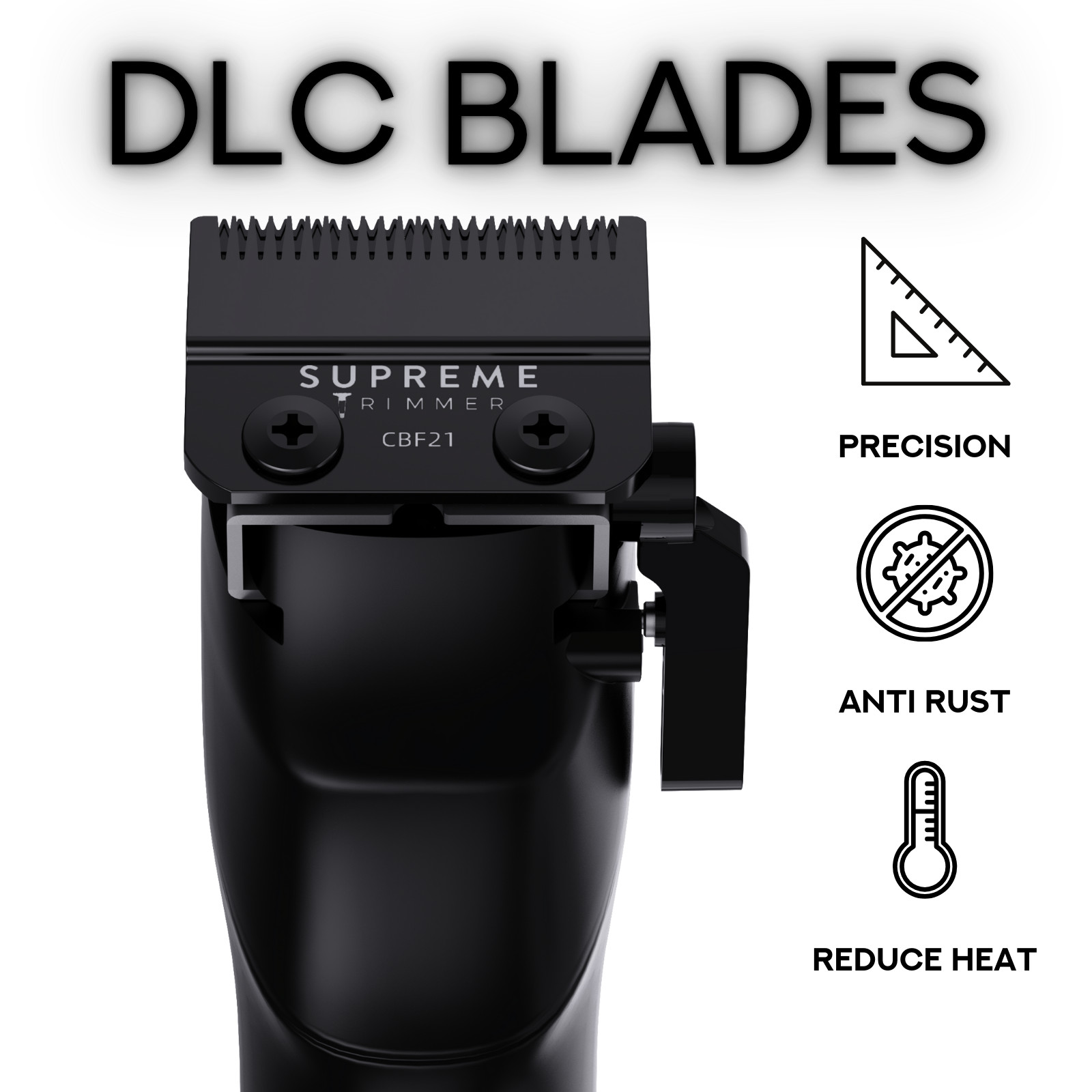 Supreme Trimmer DARKSTAR 72 DLC Fade Clipper w/ Magnetic Vector Motor | Gold