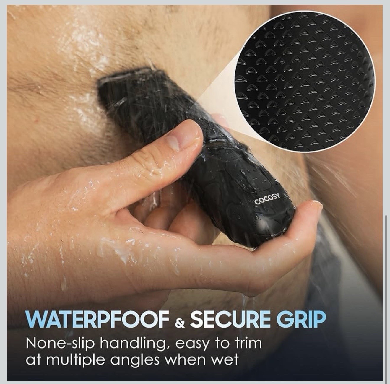 Body Hair Trimmer for Men – Ball Trimmer, Ceramic Blade, Waterproof Electric