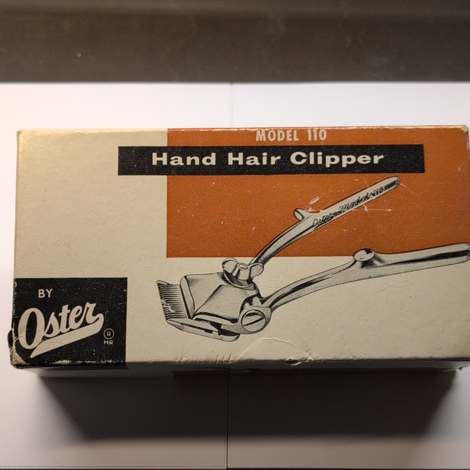 Oster 110 Manual Unisex Hair Clipper Silver #0 Square Blade Head w/ Box