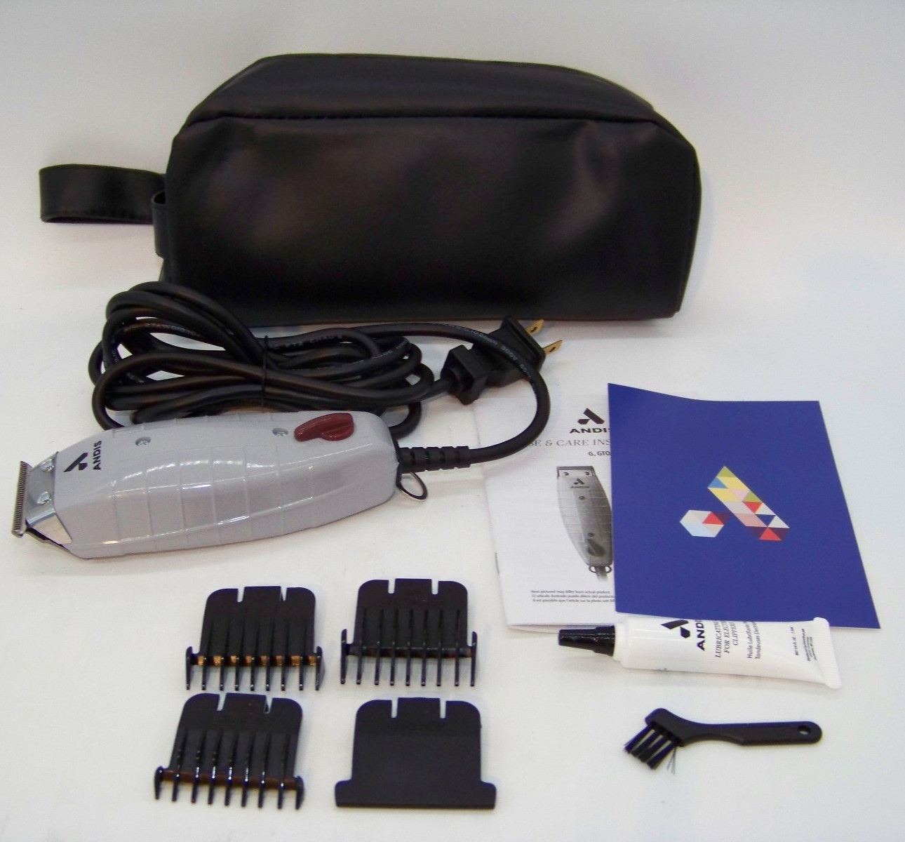 Andis T-Outliner Model G Corded Trimmer Grey T-Blade Barber Hair Clipper