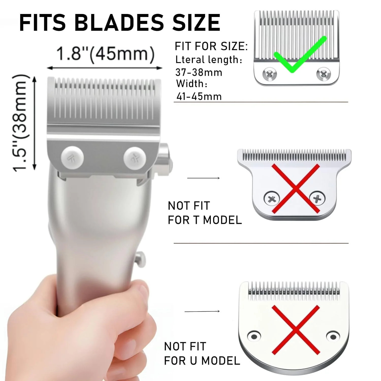 Wahl Clipper Guards Set 1 Pcs Professional Hair Clipper Combs Guides Wahl Rep…