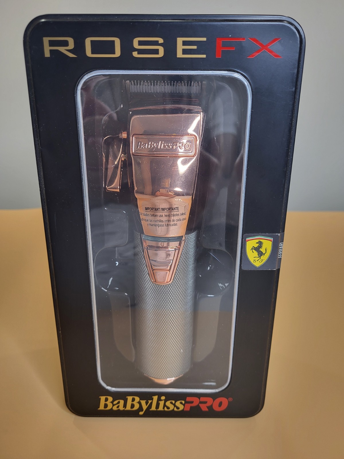 BaByliss PRO RoseFX+ All-Metal Lithium Clipper, USB-C Charge FX870RG