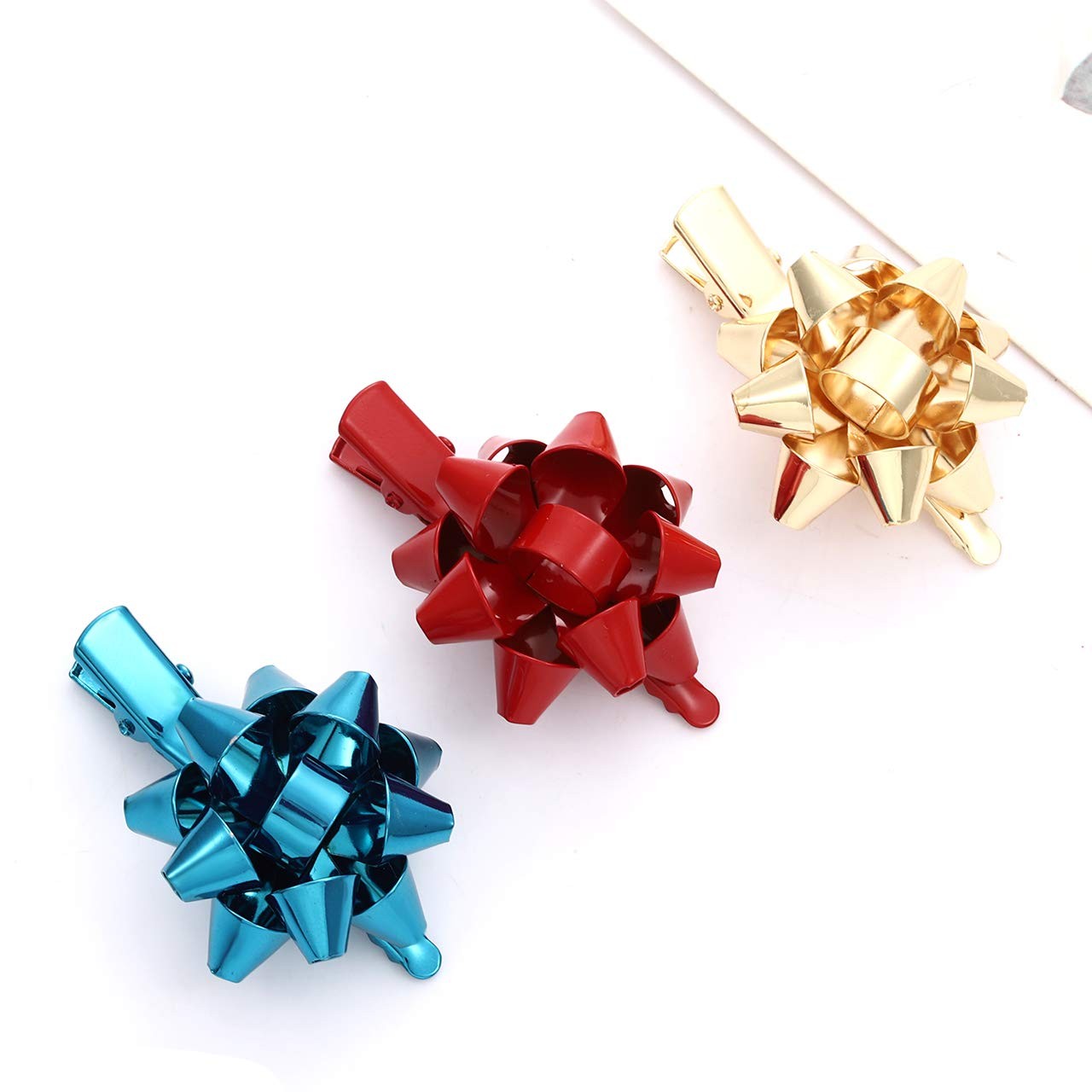 NVENF 6PCS Christmas 1 Count (Pack of 6), Blue,Rose Gold,Green,Red,Silver