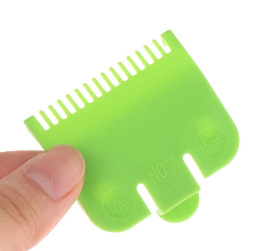 3Pcs 1.5mm Professional Cutting Guide Comb Hair Clipper Cutting Green