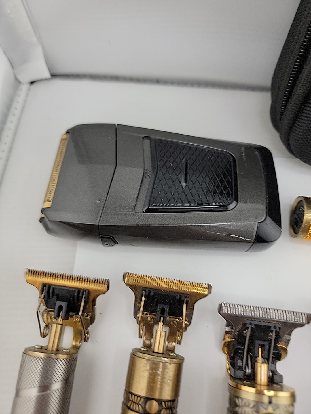 Cordless Fancy Cliuppers and Shaver, Gold Bronze Tattoo Style Clippers