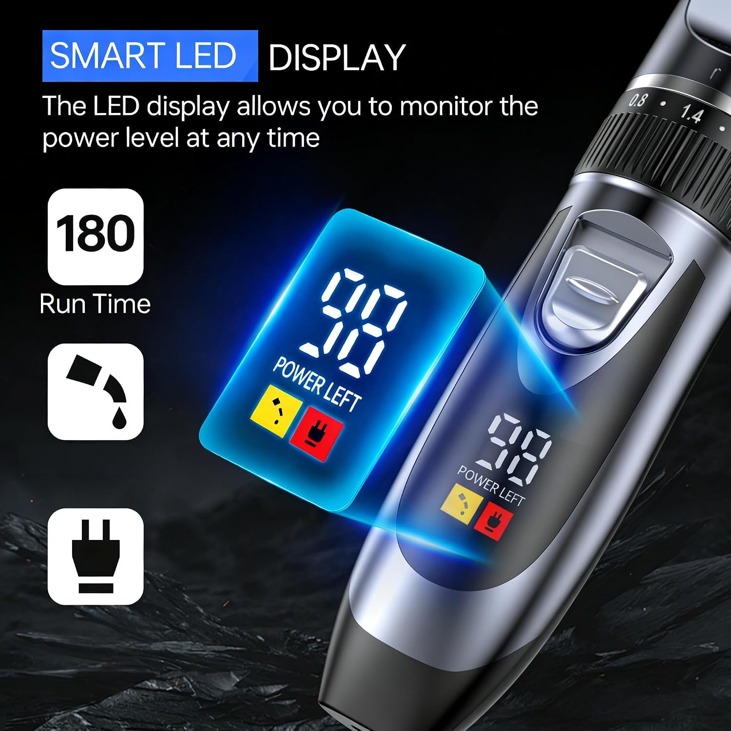 14-in-1 Cordless Hair Clippers for Men – Rechargeable Grooming Kit