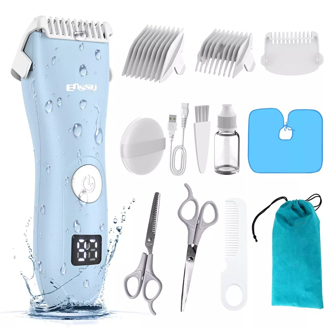 Favrison Baby Hair Clippers, Professional Quiet Hair Trimmer for Kids and Toddle
